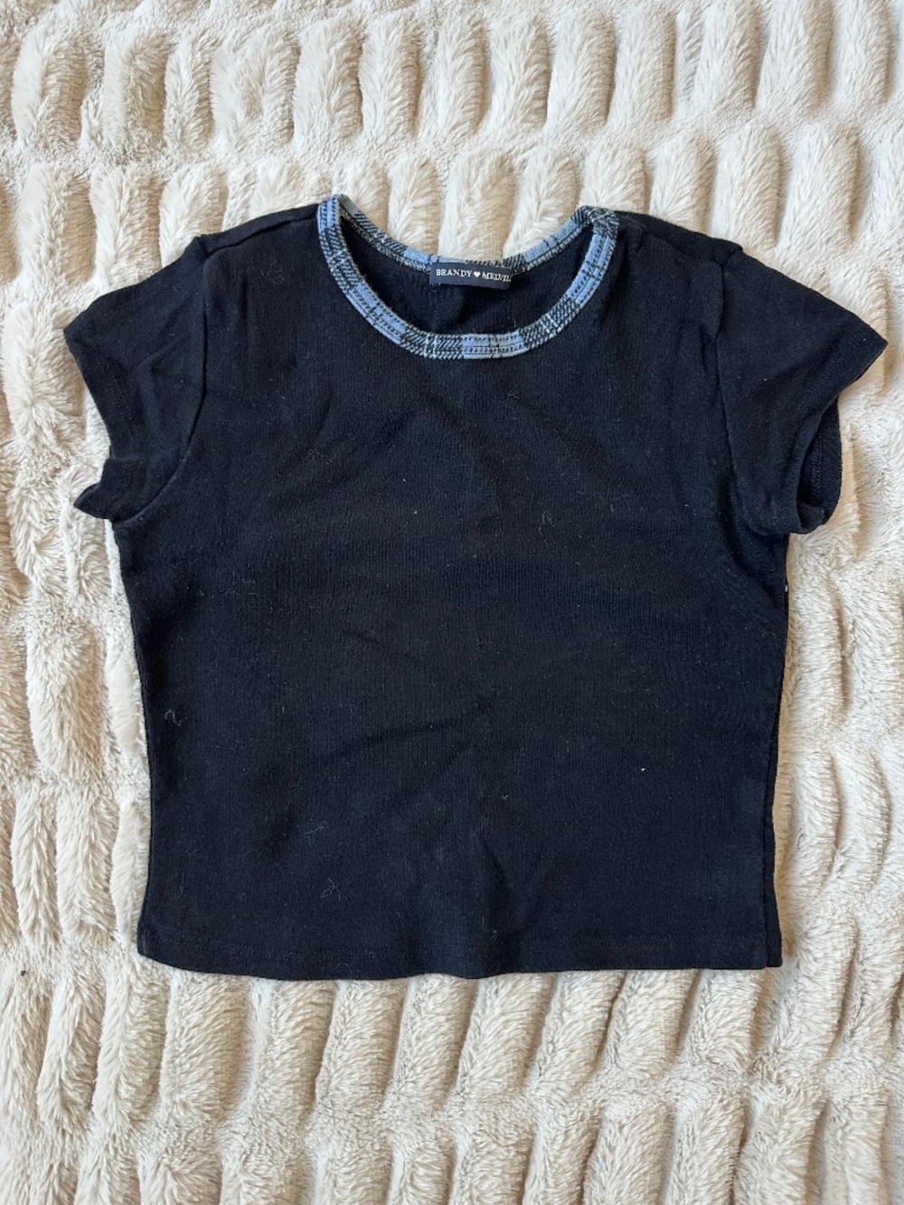 Brandy Melville Black Short-Sleeve T-Shirt
